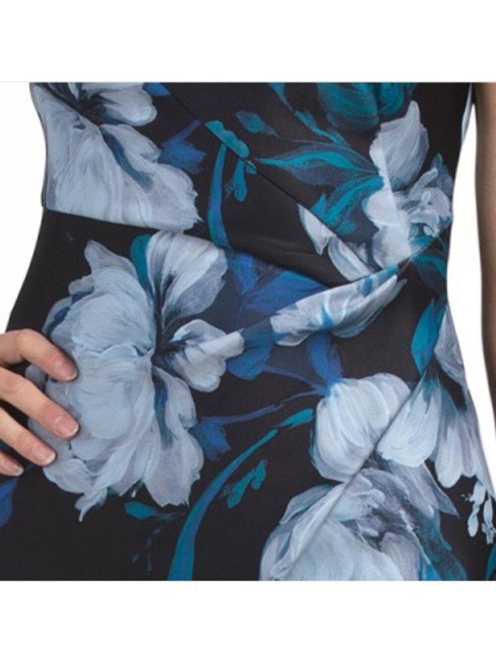 CALVIN KLEIN Scuba Floral Sheath Dress - Picture 4 of 5